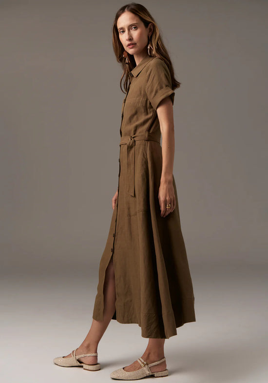 Riley Shirt Dress | Khaki