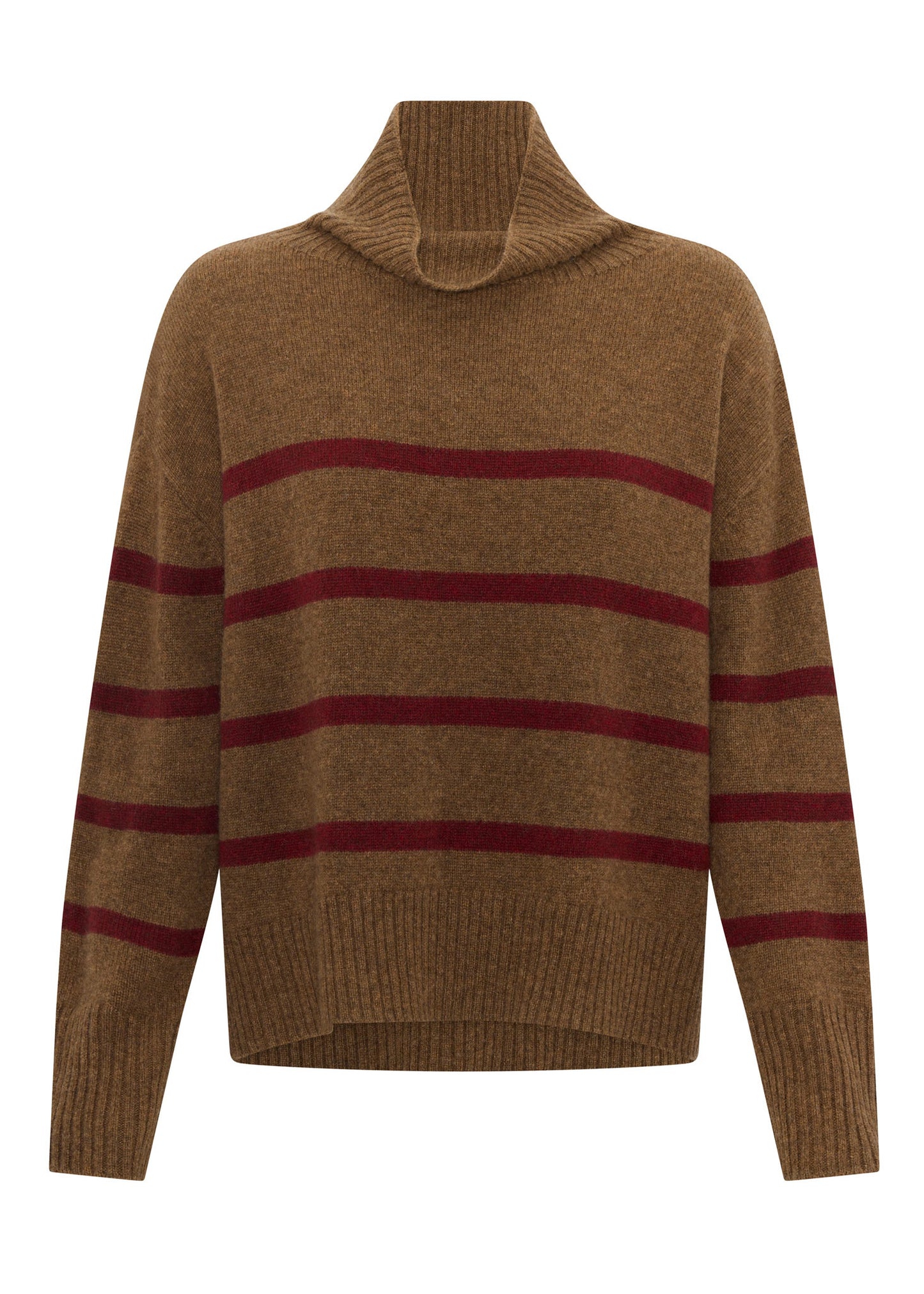 Astor Stripe Knit | Toffee / Wine
