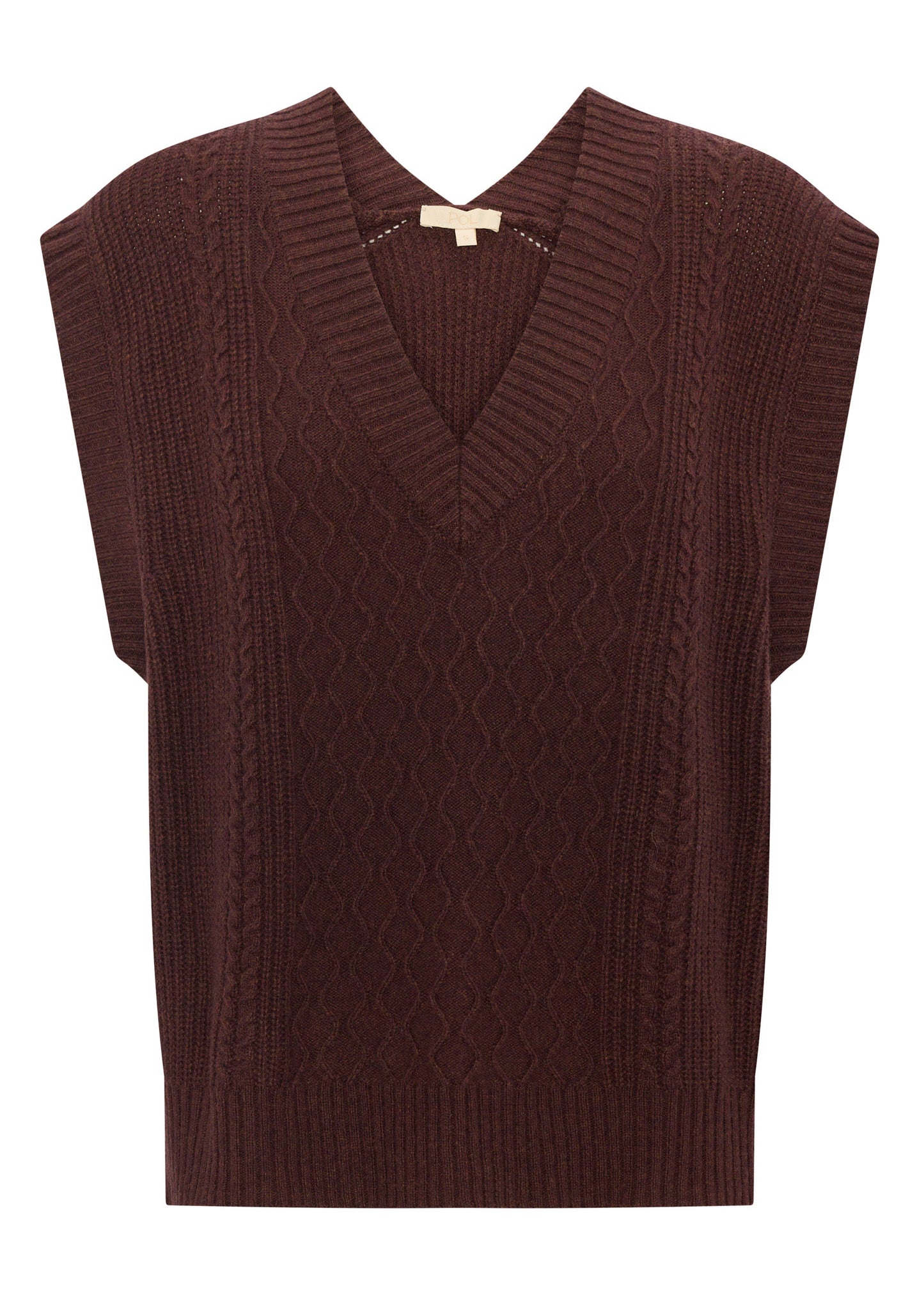Loren Cable Vest | Merlot