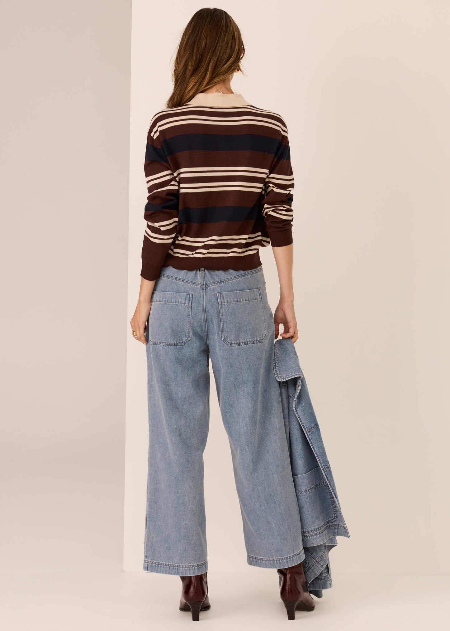 Parrel Polo Jersey | Choc / Pebble / Ink