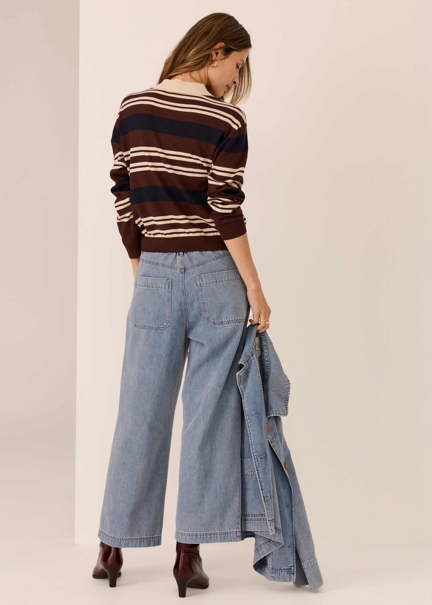 Parrel Polo Jersey | Choc / Pebble / Ink