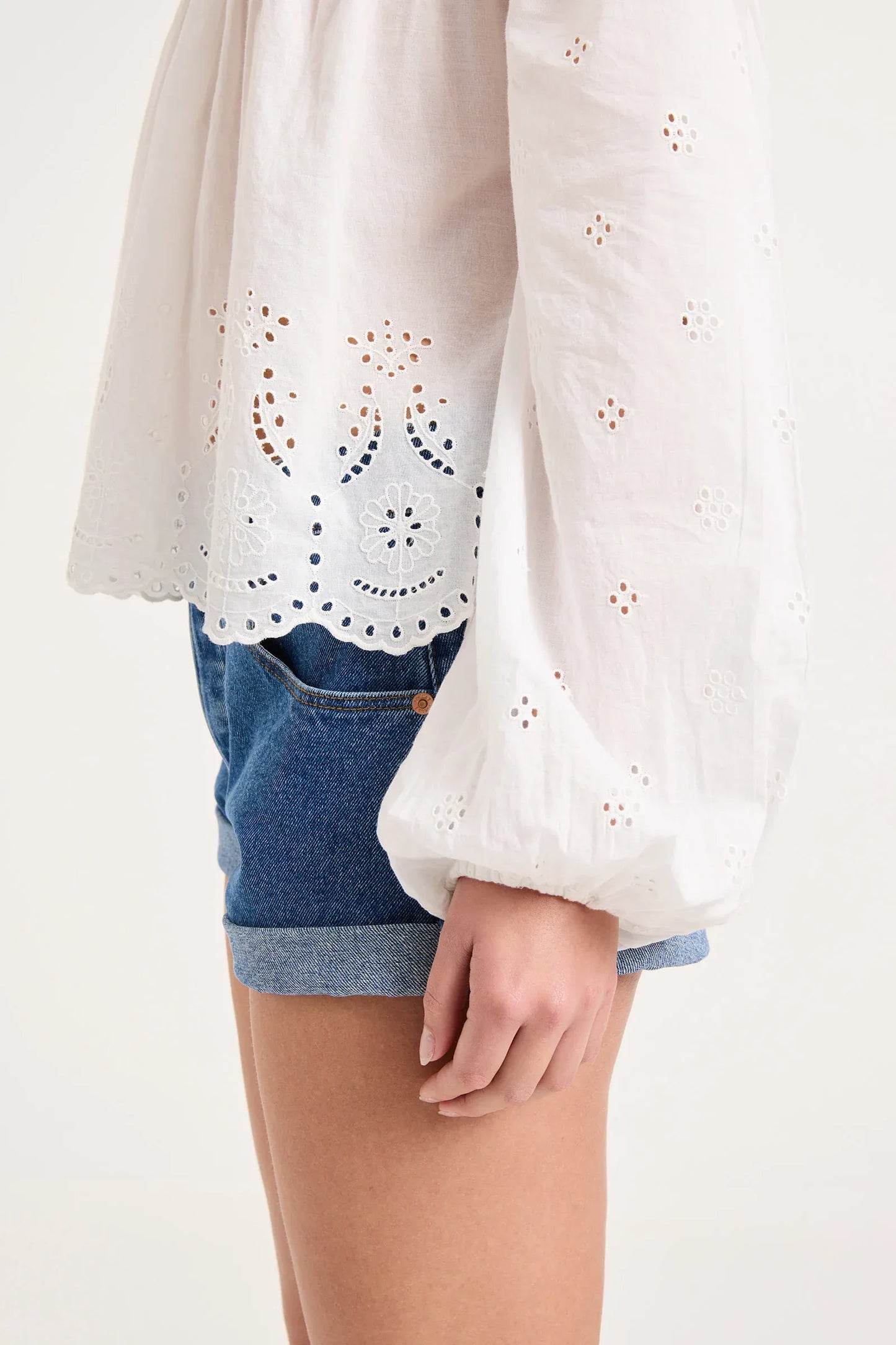 Darling Voile Blouse | White