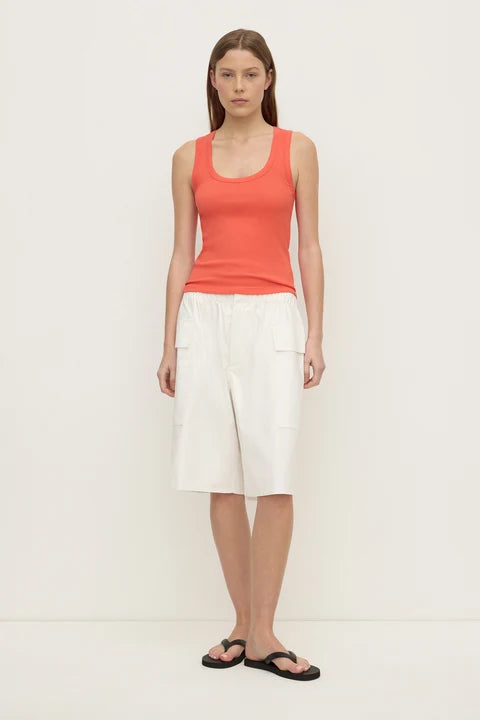 Robyn Scoop Neck Rib Tank | Dahlia
