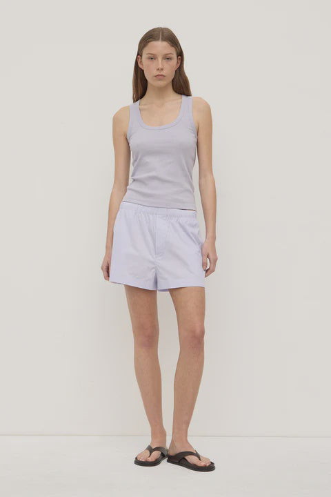 Robyn Scoop Neck Rib Tank | Lilac