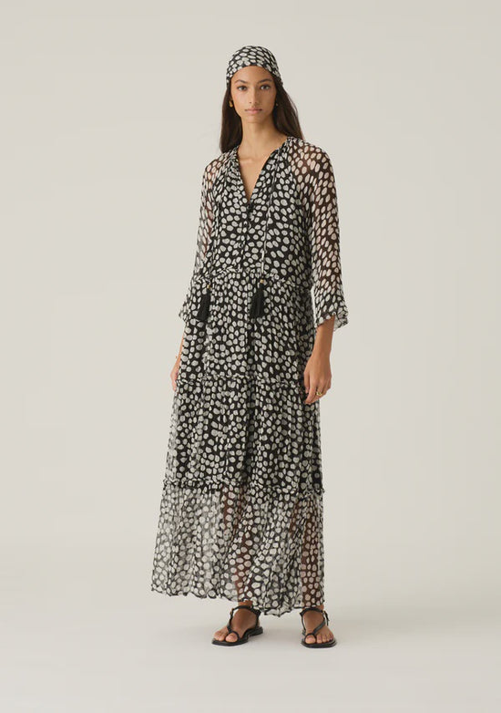 Ava Spots Midi Dress | Spots Print