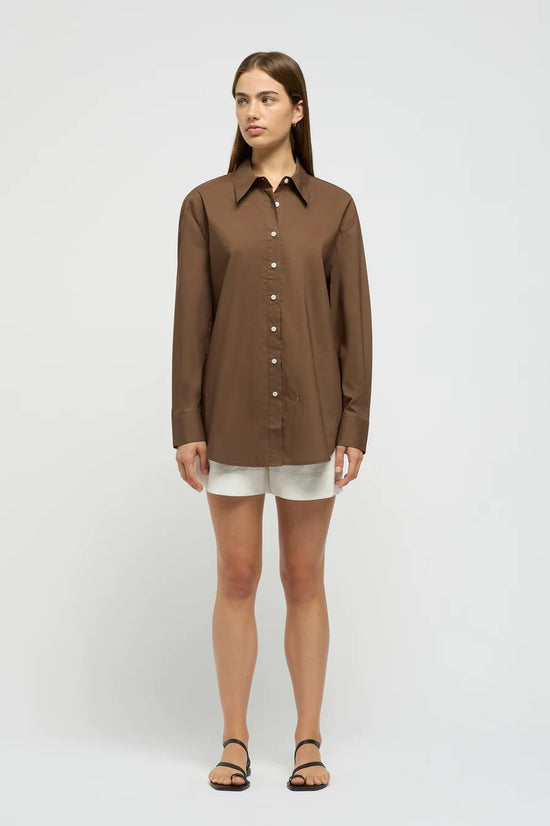 Load image into Gallery viewer, Oversized Shirt | Chocolate
