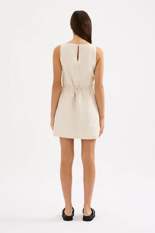 Aliya Linen Mini Dress | Natural