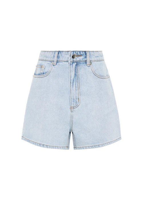 Organic Mom Short | Clear Blue