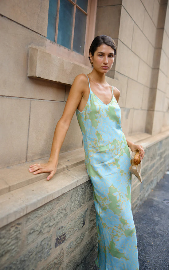 Rou Slip Dress | Ocean Bloom