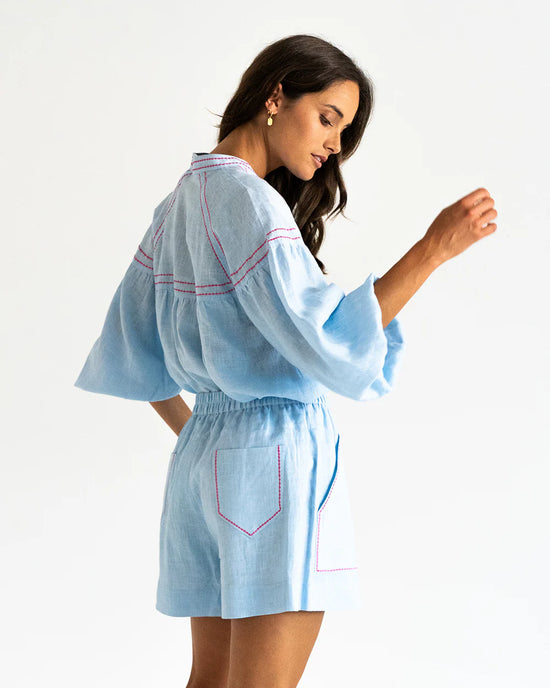 Sardinia Blouse | Sky