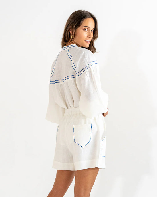 Sardinia Blouse | White