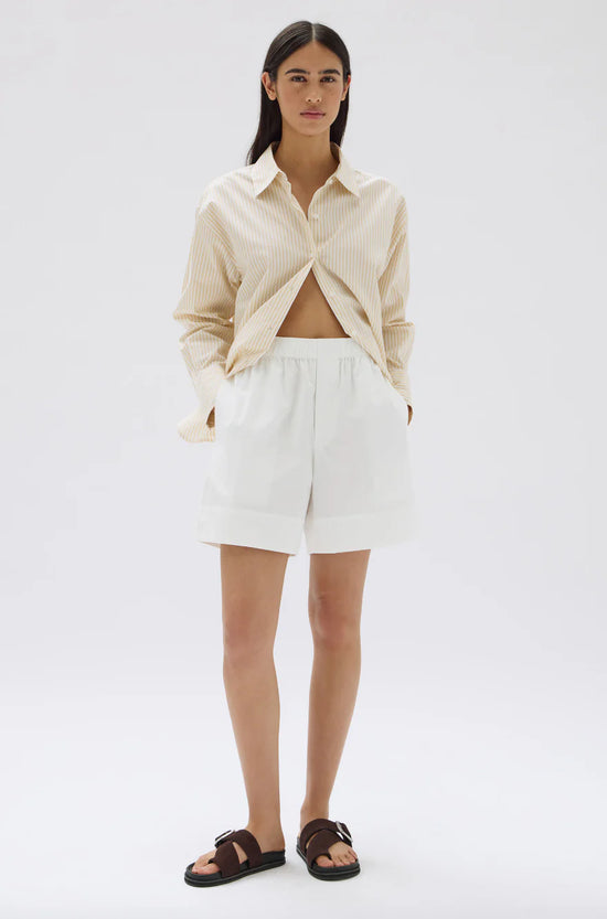 Cleo Poplin Short | White