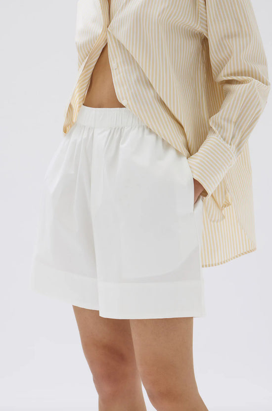 Cleo Poplin Short | White