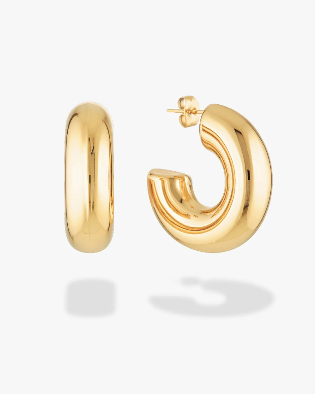 Tigga Tube Hoops | Gold