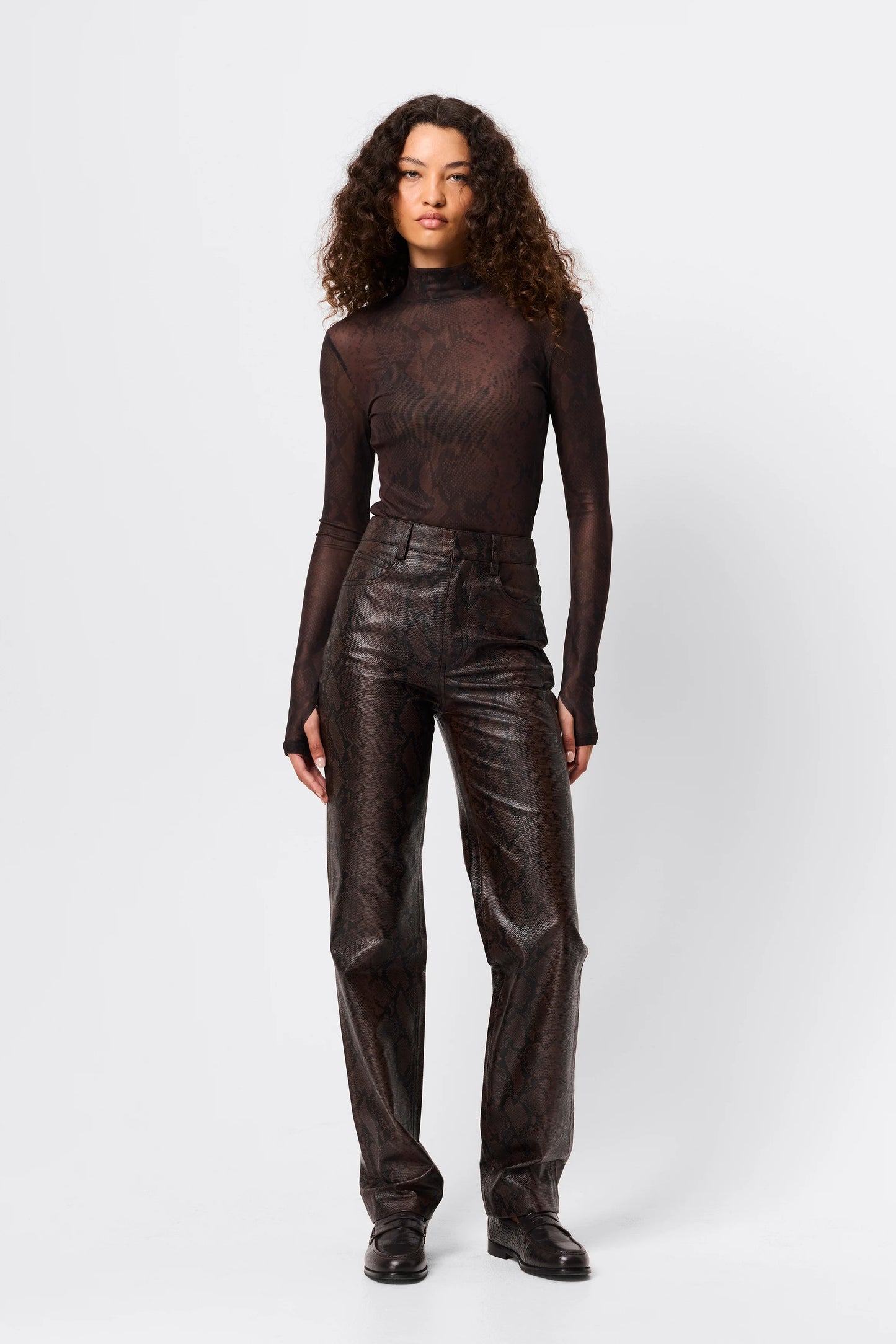 Siren Long Sleeve Top | Snake Print