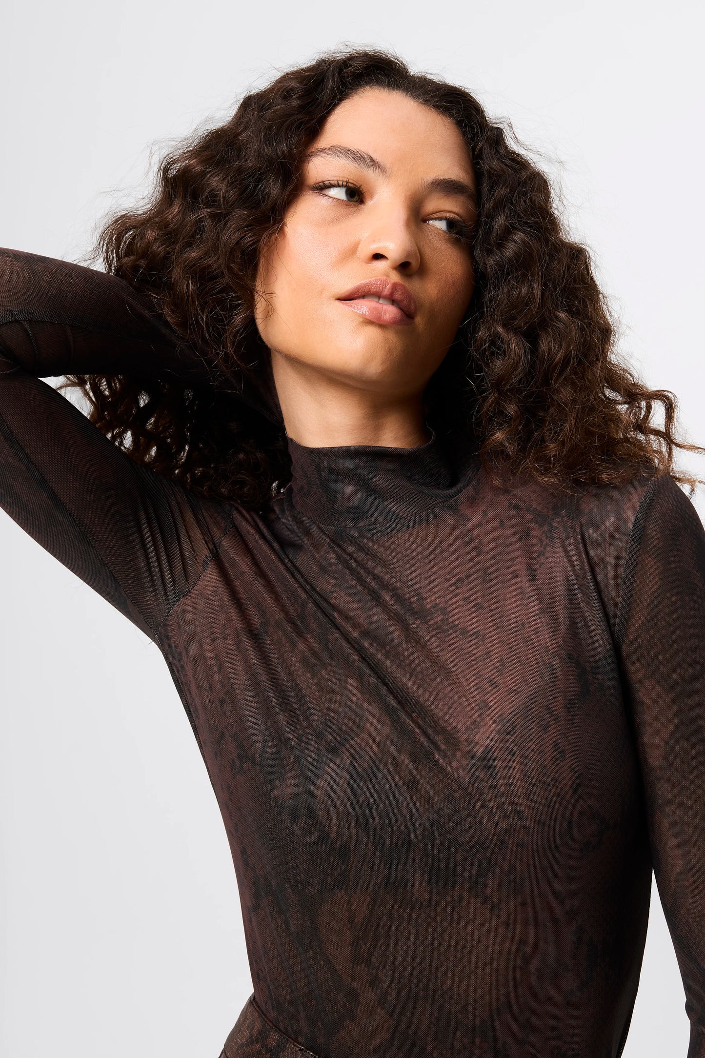 Siren Long Sleeve Top | Snake Print