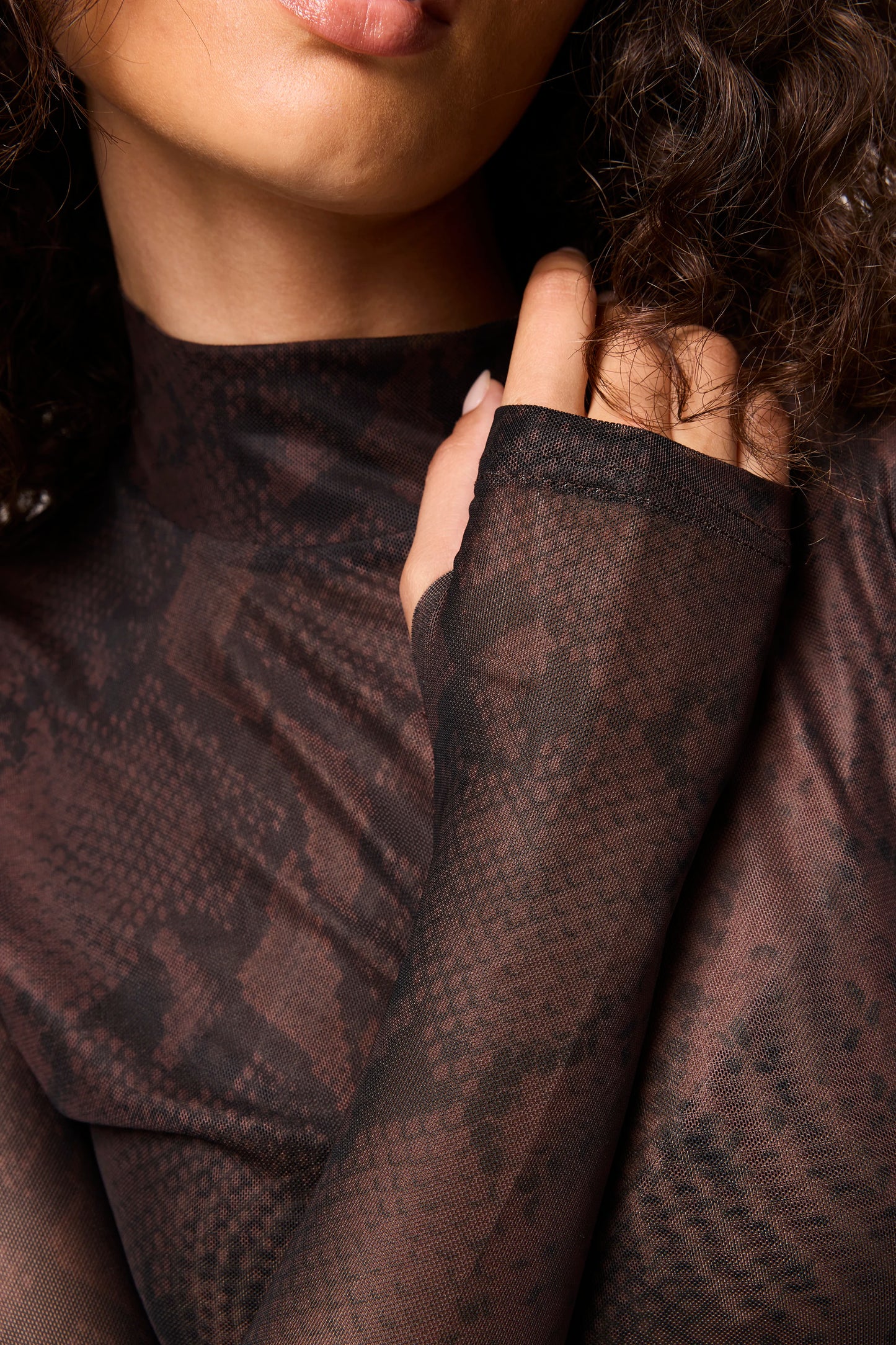 Siren Long Sleeve Top | Snake Print