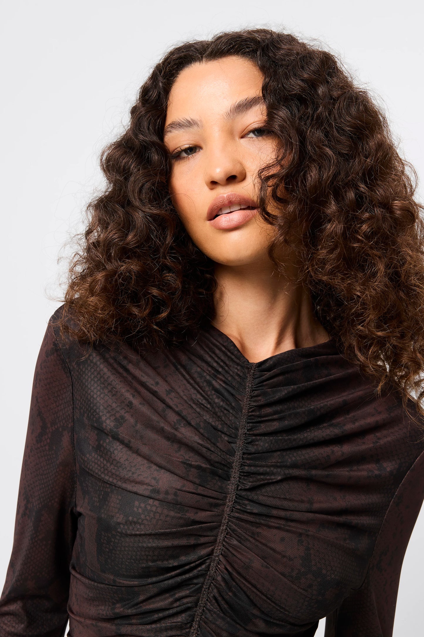 Siren Midi Dress | Snake Print