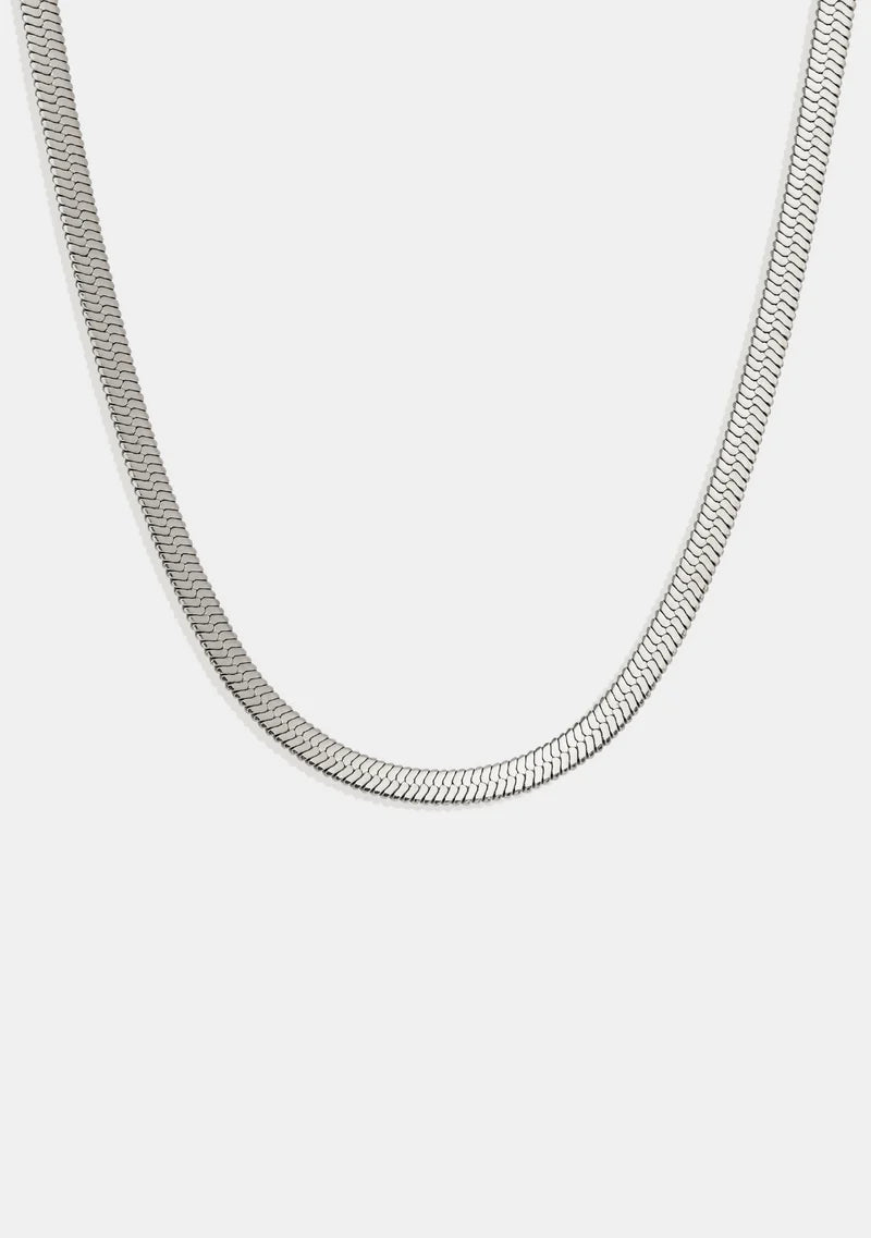 Sphinx 3mm Snake Chain Necklace | Silver