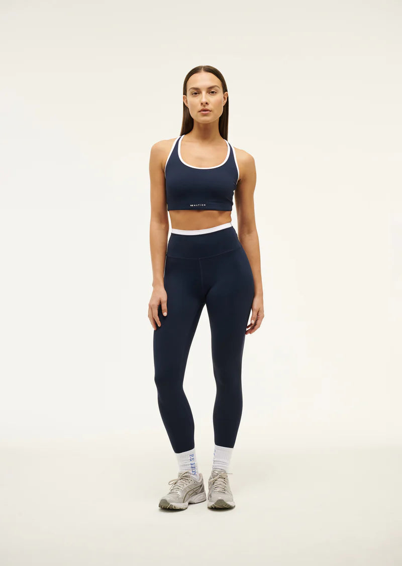 Vita Full Length Legging | Dark Navy / Optic White