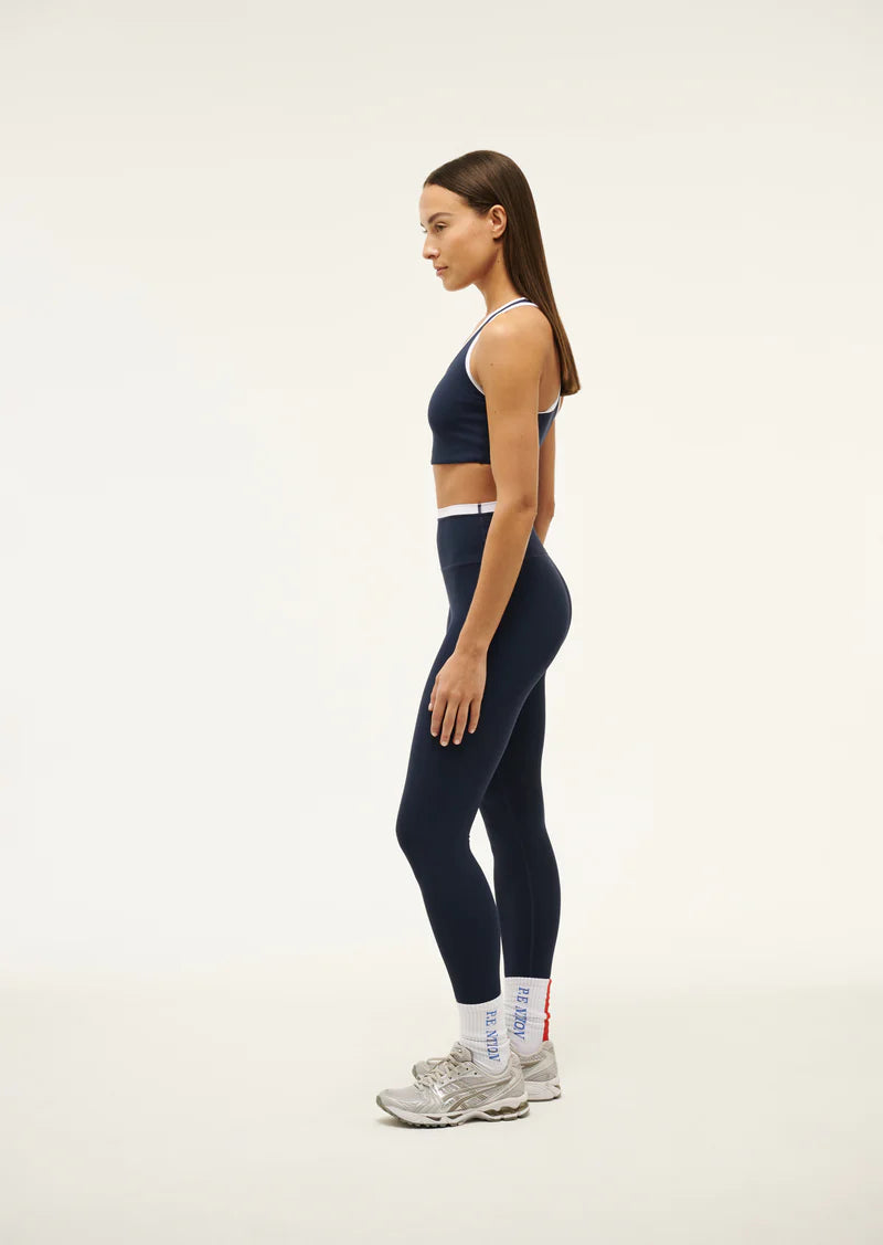 Vita Full Length Legging | Dark Navy / Optic White