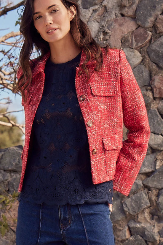 Adjoin Jacket | Fire Boucle