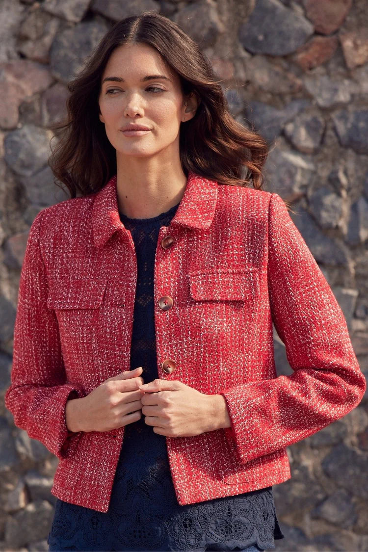 Adjoin Jacket | Fire Boucle