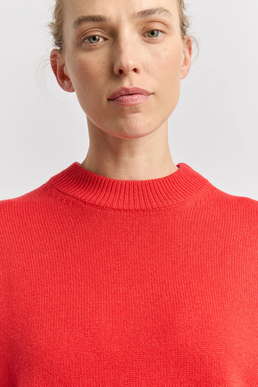 Drop Shoulder Crew | Poppy