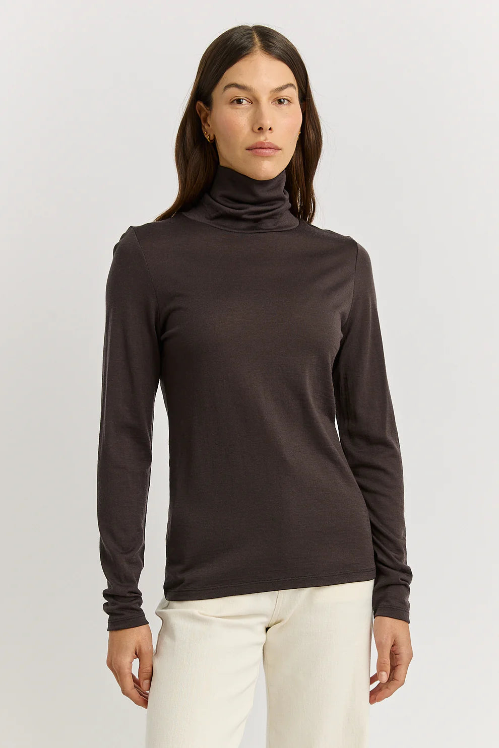 Turtle Neck Merino Tee | Date