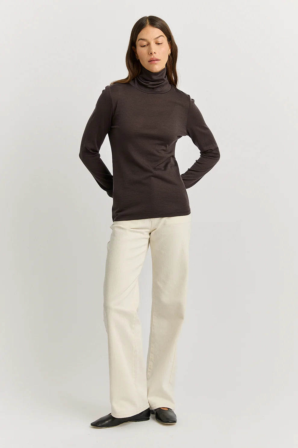 Turtle Neck Merino Tee | Date