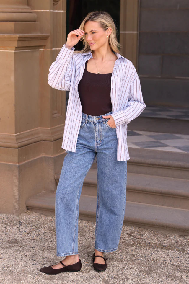 Lola Barrel Jean | Blue