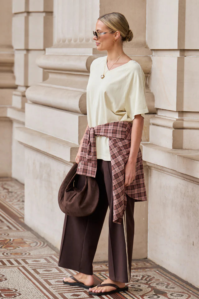 Noah Cropped Pant | Luxe Dark Chocolate