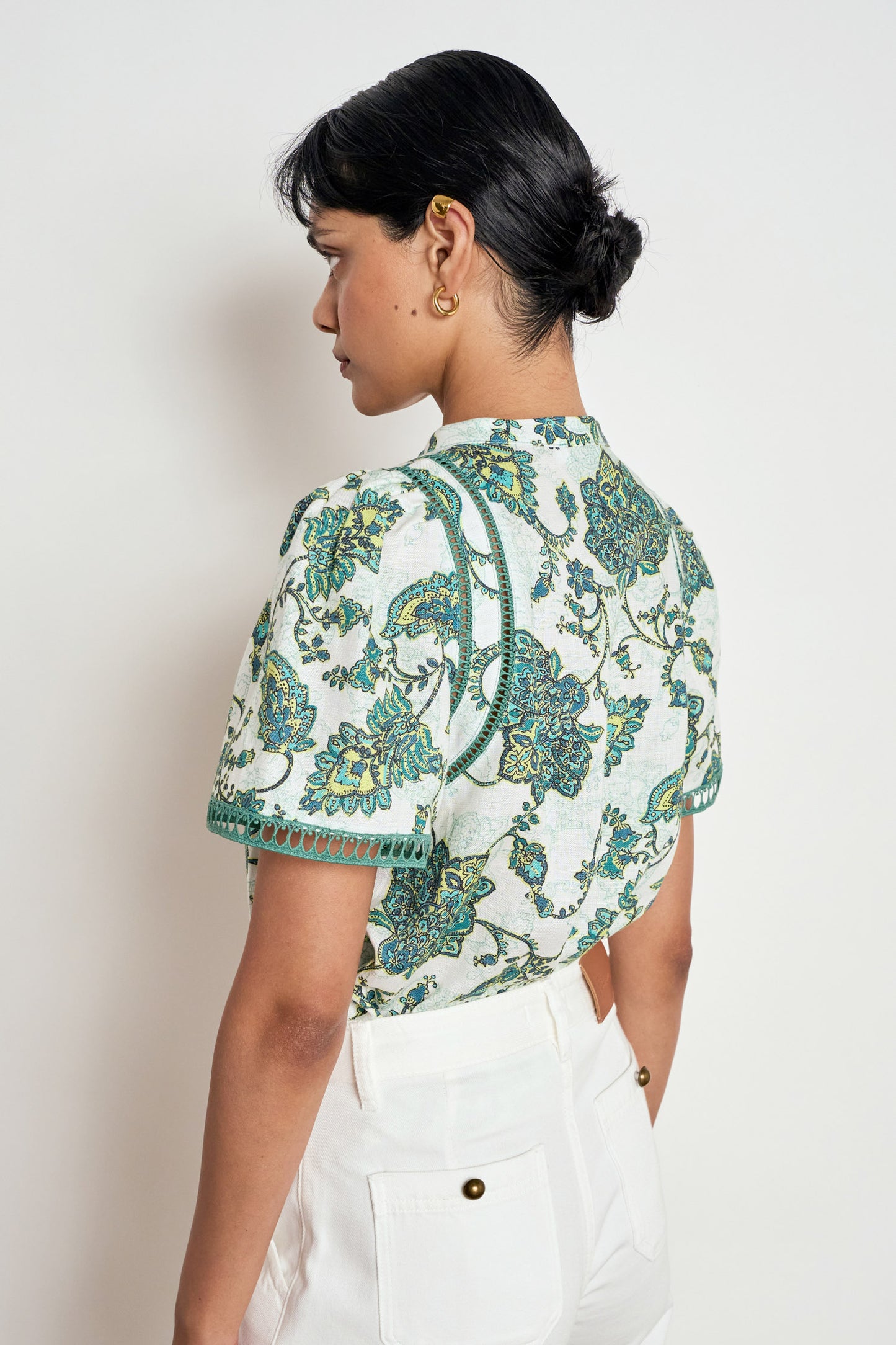 Charm Top | Garden Paisley