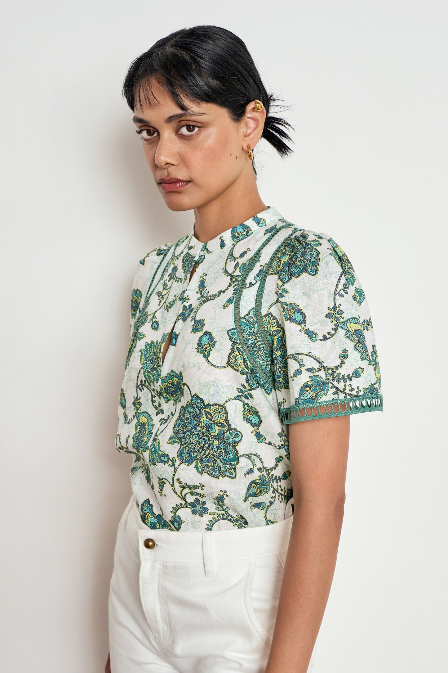 Charm Top | Garden Paisley