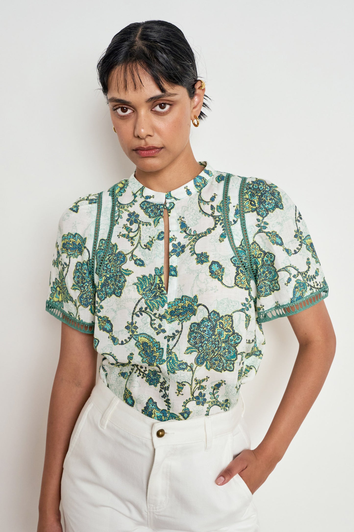 Charm Top | Garden Paisley