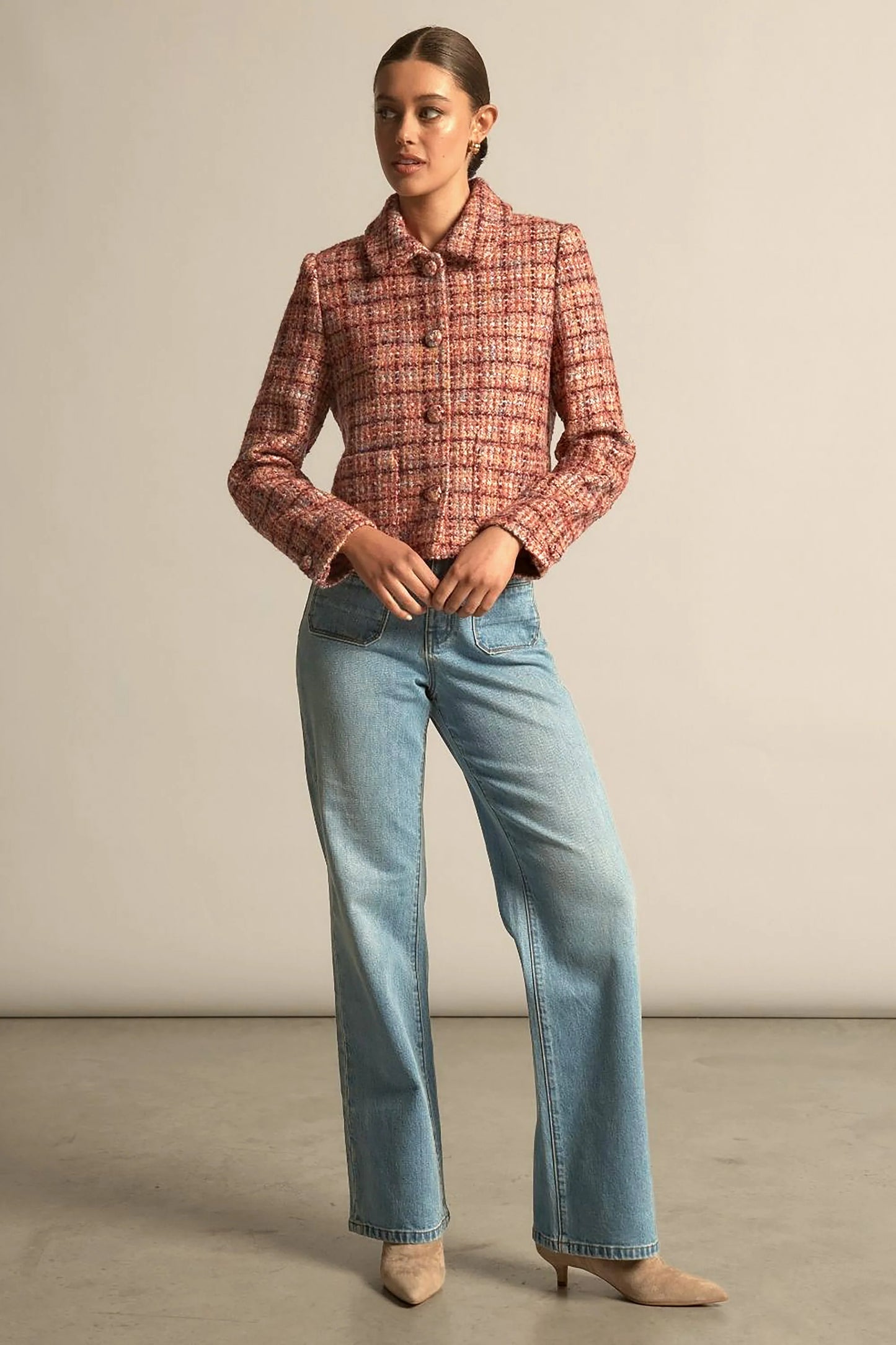 Plume Jacket | Berry Check