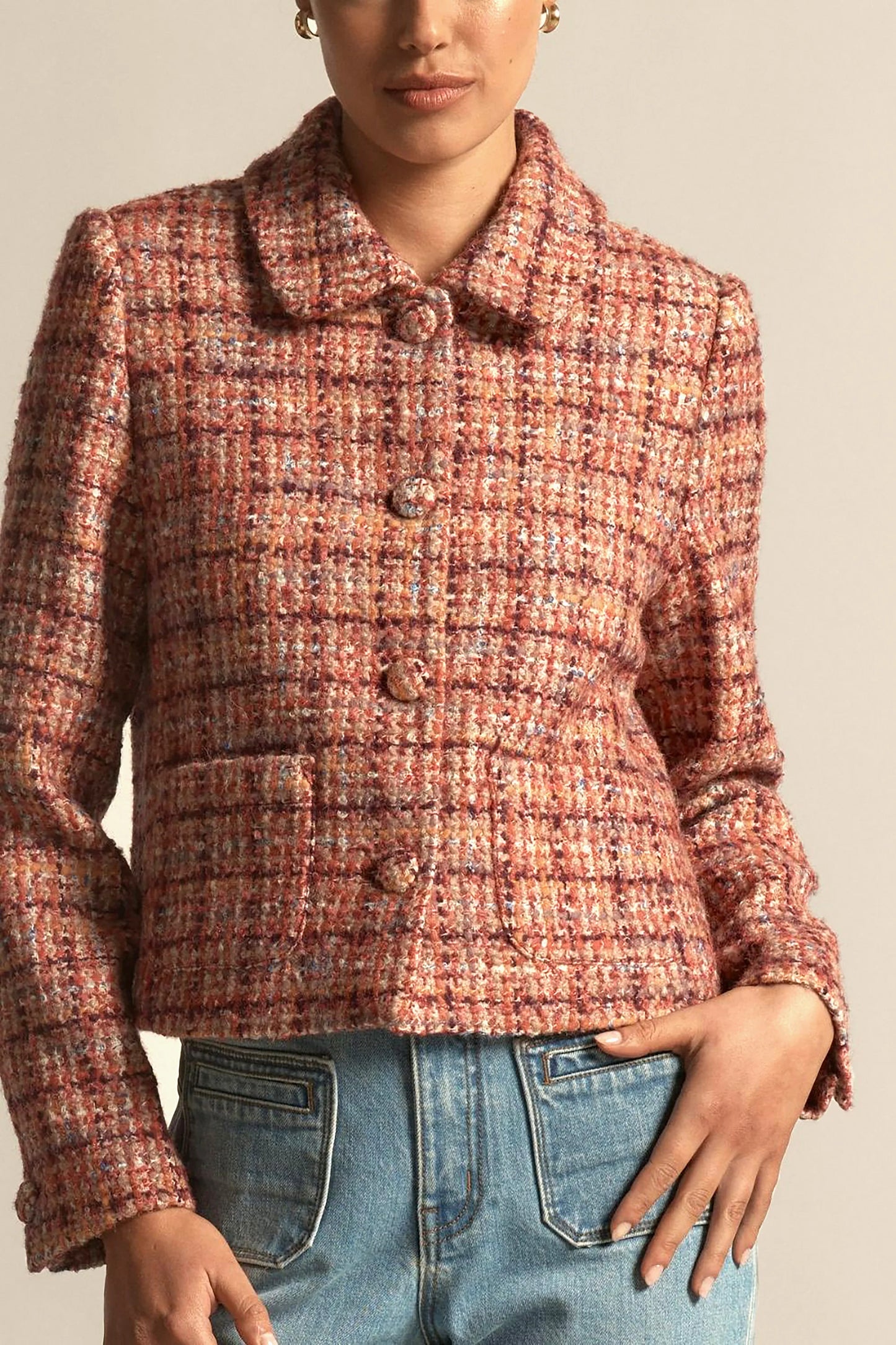 Plume Jacket | Berry Check