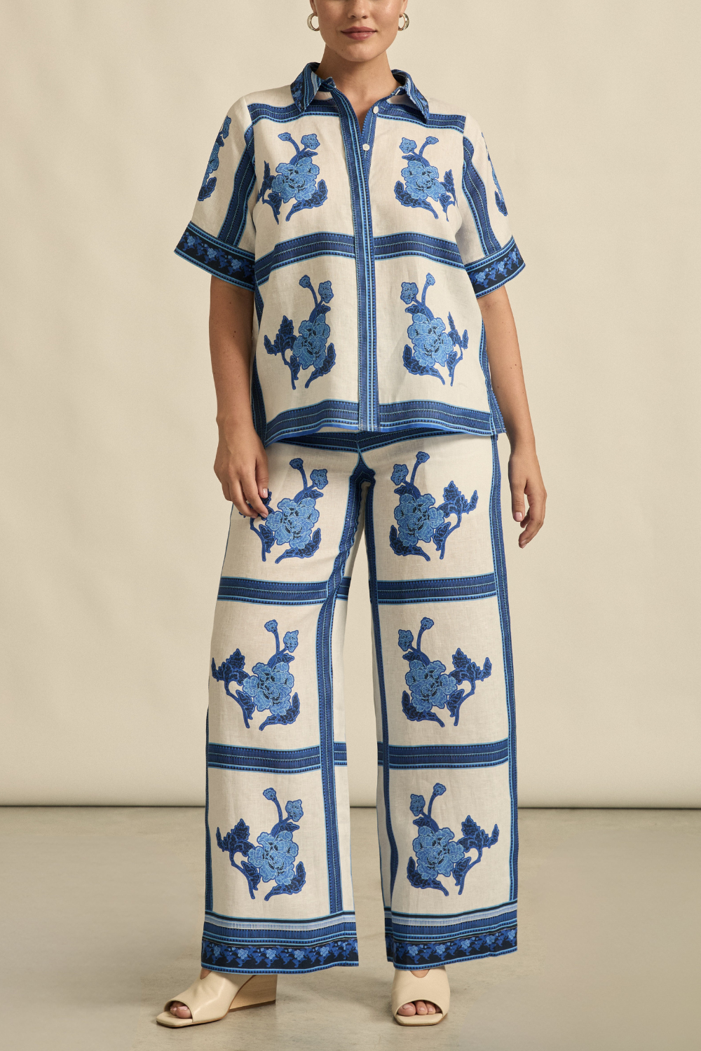 Gesture Pant | Azure Collage