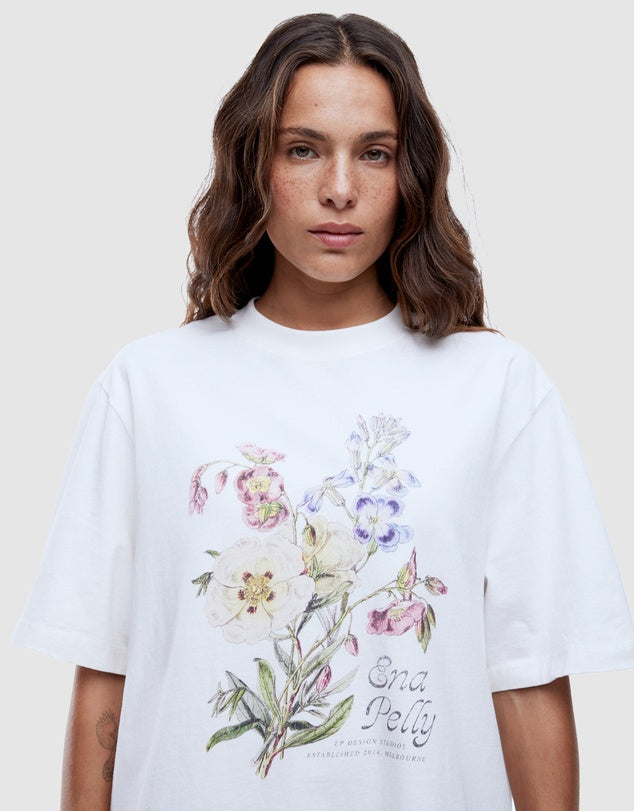 Bouquet Tee | Vintage White