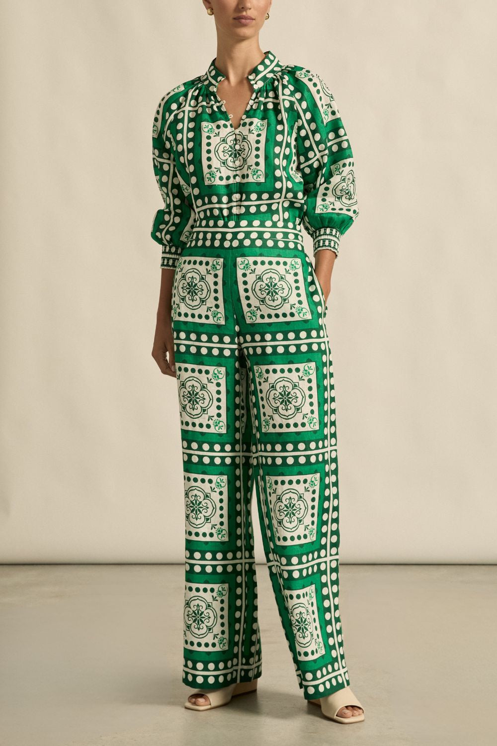 Gesture Pant | Parrot Scarf