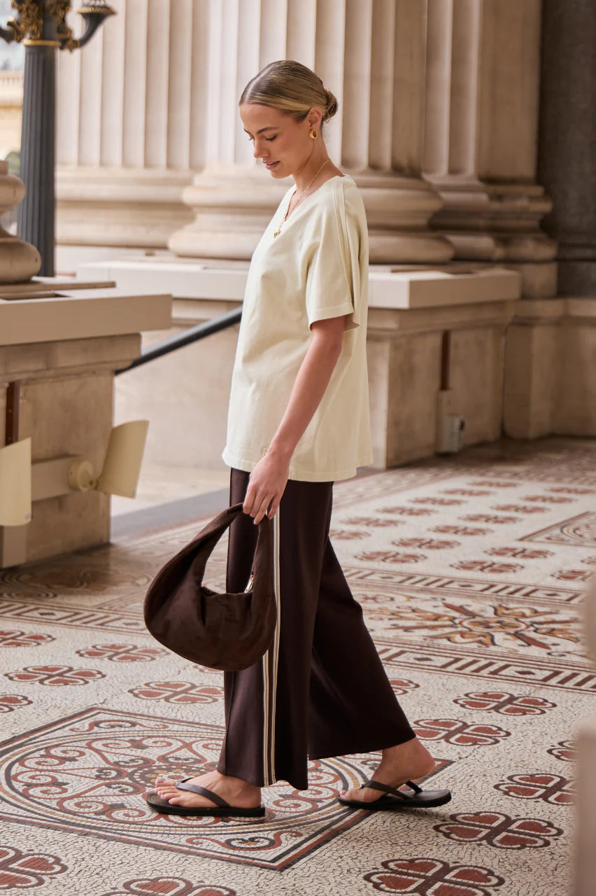 Noah Cropped Pant | Luxe Dark Chocolate