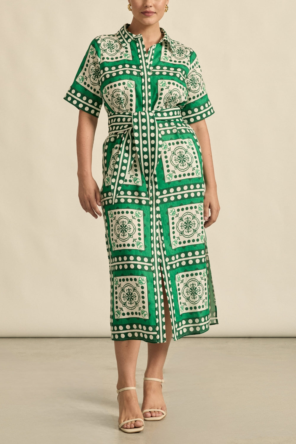 Roam Dress | Parrot Scarf