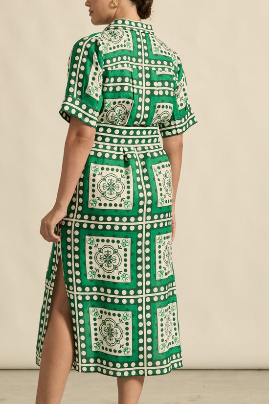 Roam Dress | Parrot Scarf