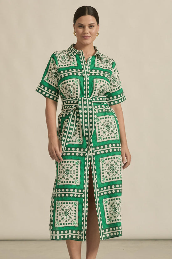 Roam Dress | Parrot Scarf