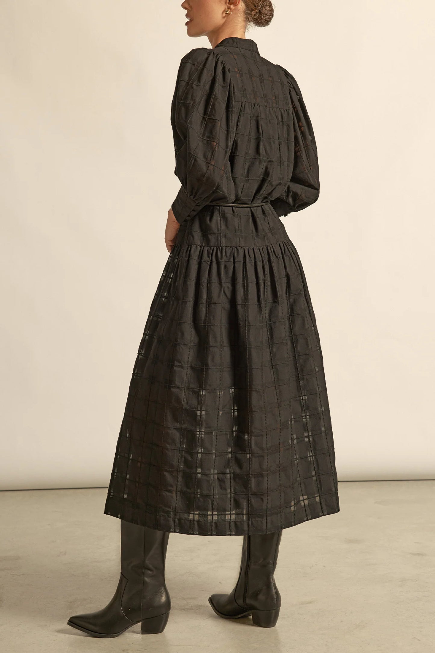 Vesper Dress | Black Check