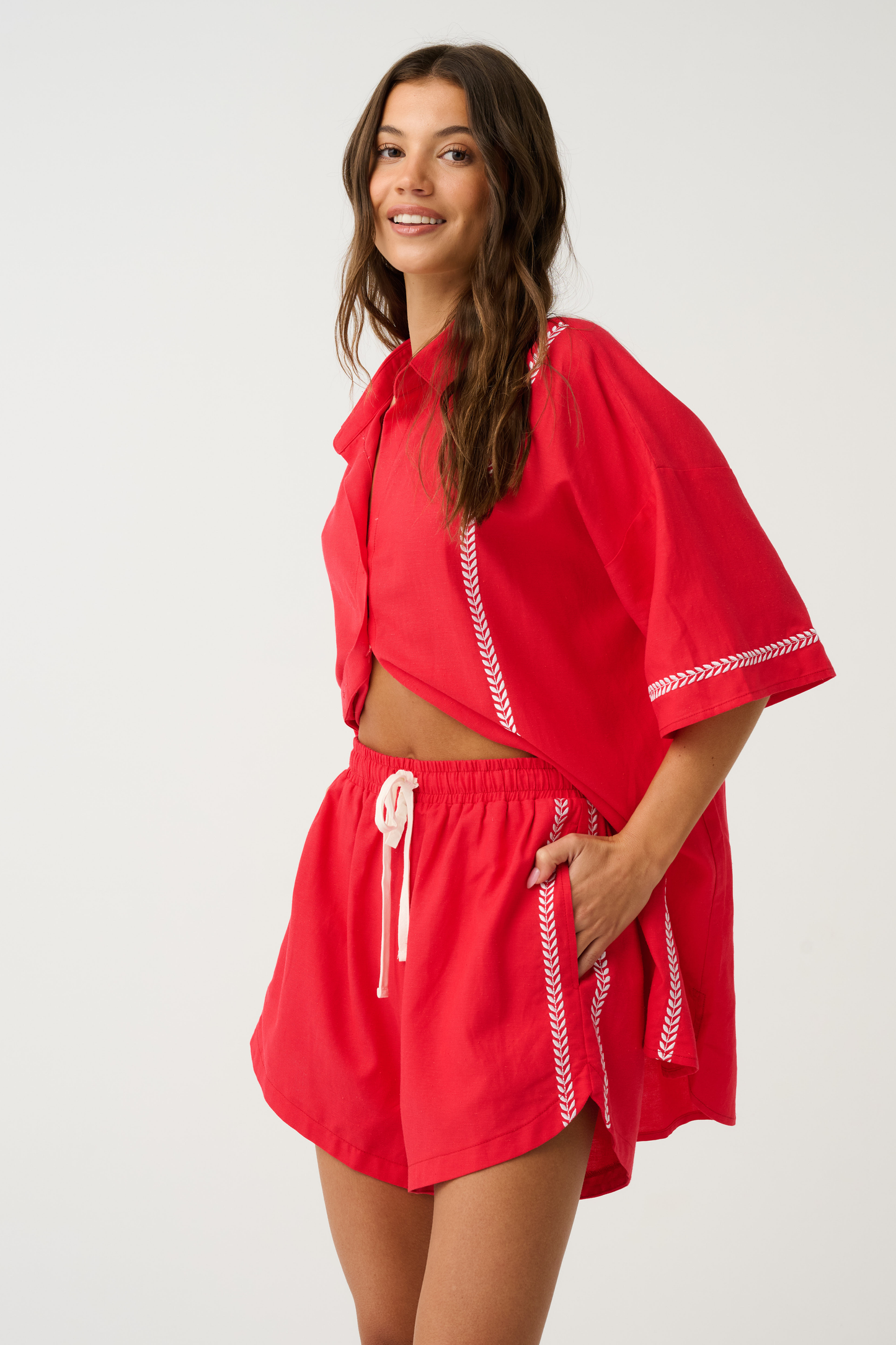 Casey Shirt Dress | Mandarin