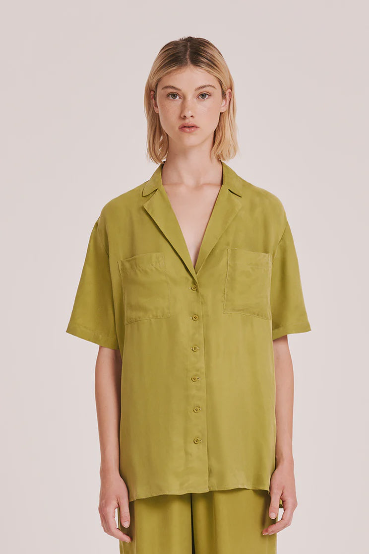 Lucia Cupro Shirt | Pickle