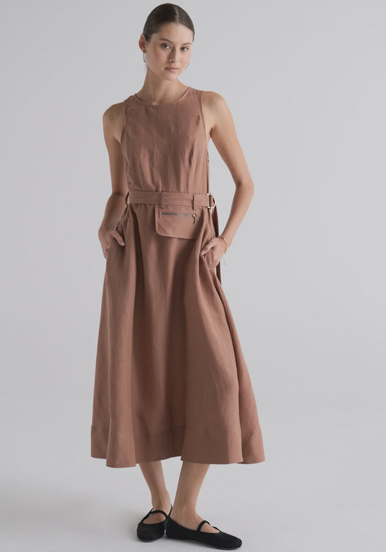 Riley Dress | Taupe